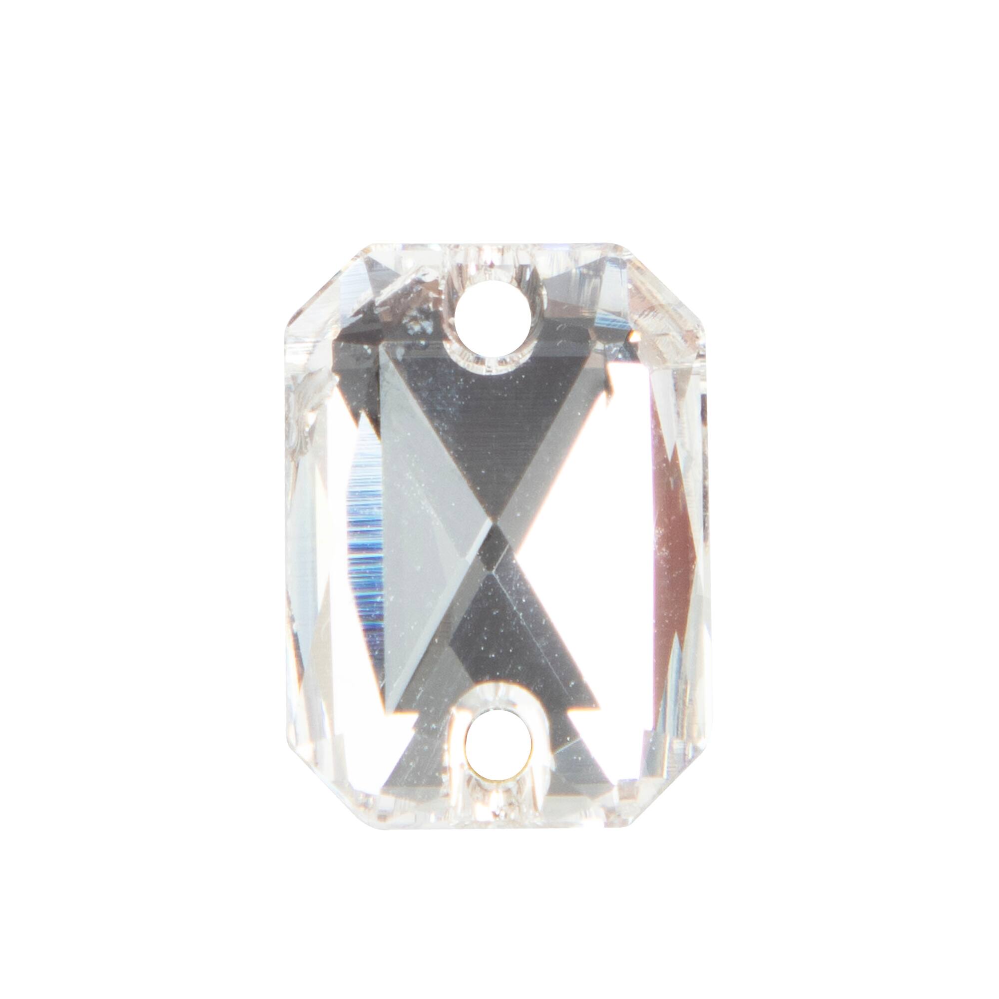 6 Packs: 2 ct. (12 total) 14mm Crystal Emerald Cut Sew-On Austrian Crystals by Bead Landing™